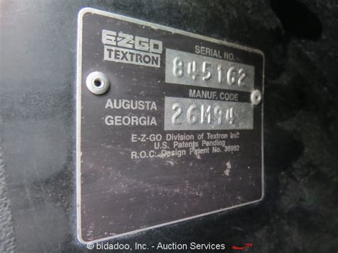 <b>EZGO</b> Medalist: Inside the passenger side glovebox. . Ezgo serial number list